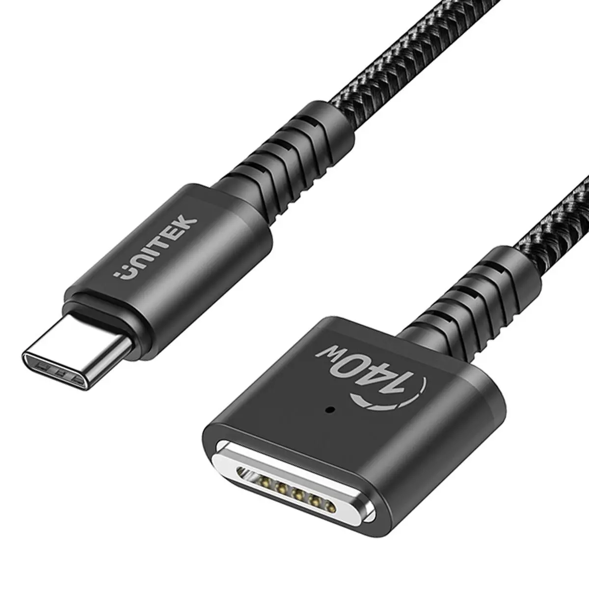 Kabel zasilający Unitek C14121BK-3M USB-C - MagSafe 3 140W 3m Czarny