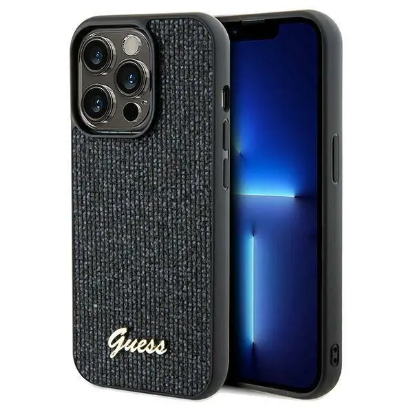 Etui Guess Disco Metal Script GUHCP13XPMSDGSK do iPhone 13 Pro Max Czarny