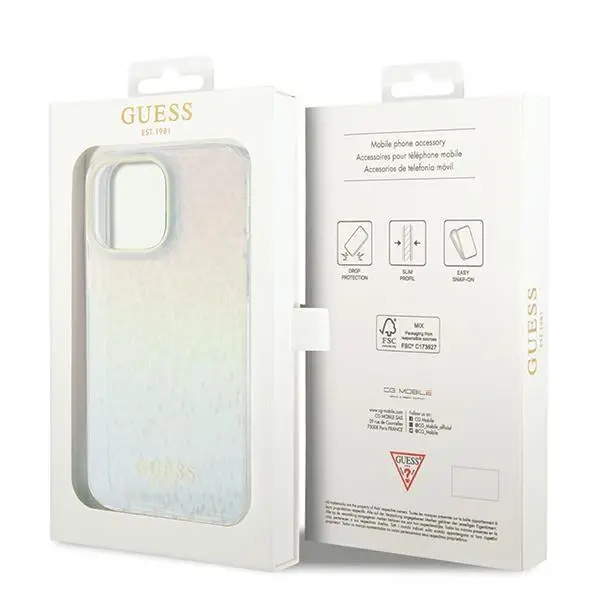 Etui Guess IML Faceted Mirror Disco Iridescent GUHCP13XHDECMI do iPhone 13 Pro Max