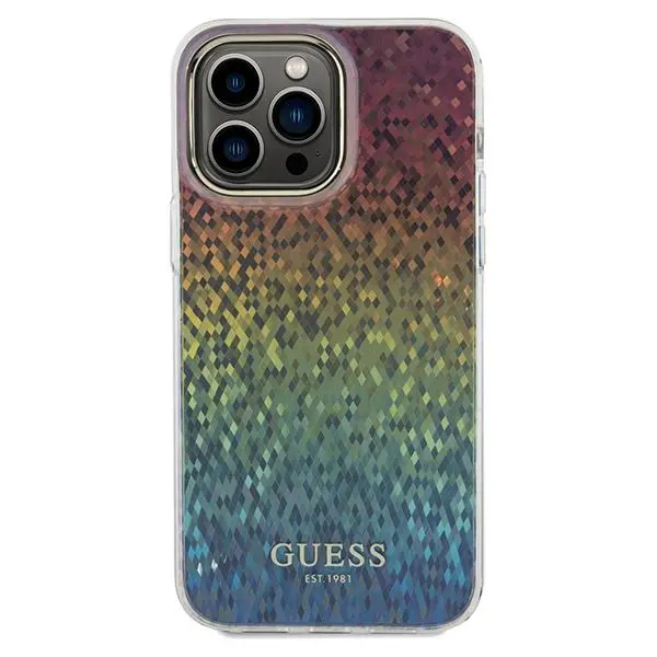 Etui Guess IML Faceted Mirror Disco Iridescent GUHCP13XHDECMI do iPhone 13 Pro Max