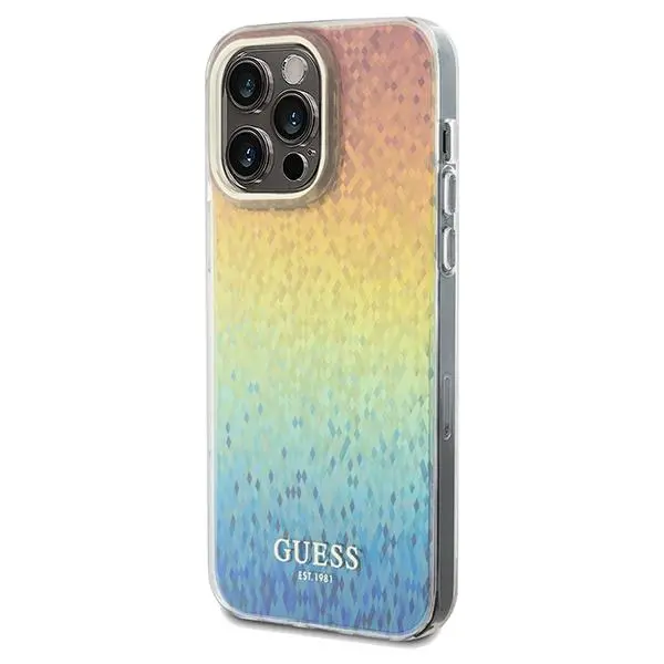 Etui Guess IML Faceted Mirror Disco Iridescent GUHCP13XHDECMI do iPhone 13 Pro Max