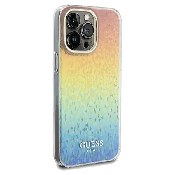 Etui Guess IML Faceted Mirror Disco Iridescent GUHCP13XHDECMI do iPhone 13 Pro Max