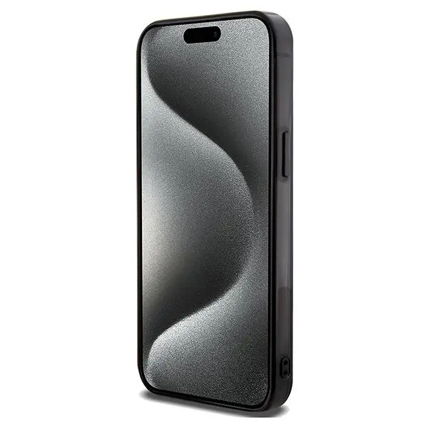 Etui Mercedes-Benz Double Layer Crossed Lines MagSafe MEHMP15X23HRSK do iPhone 15 Pro Max Czarny