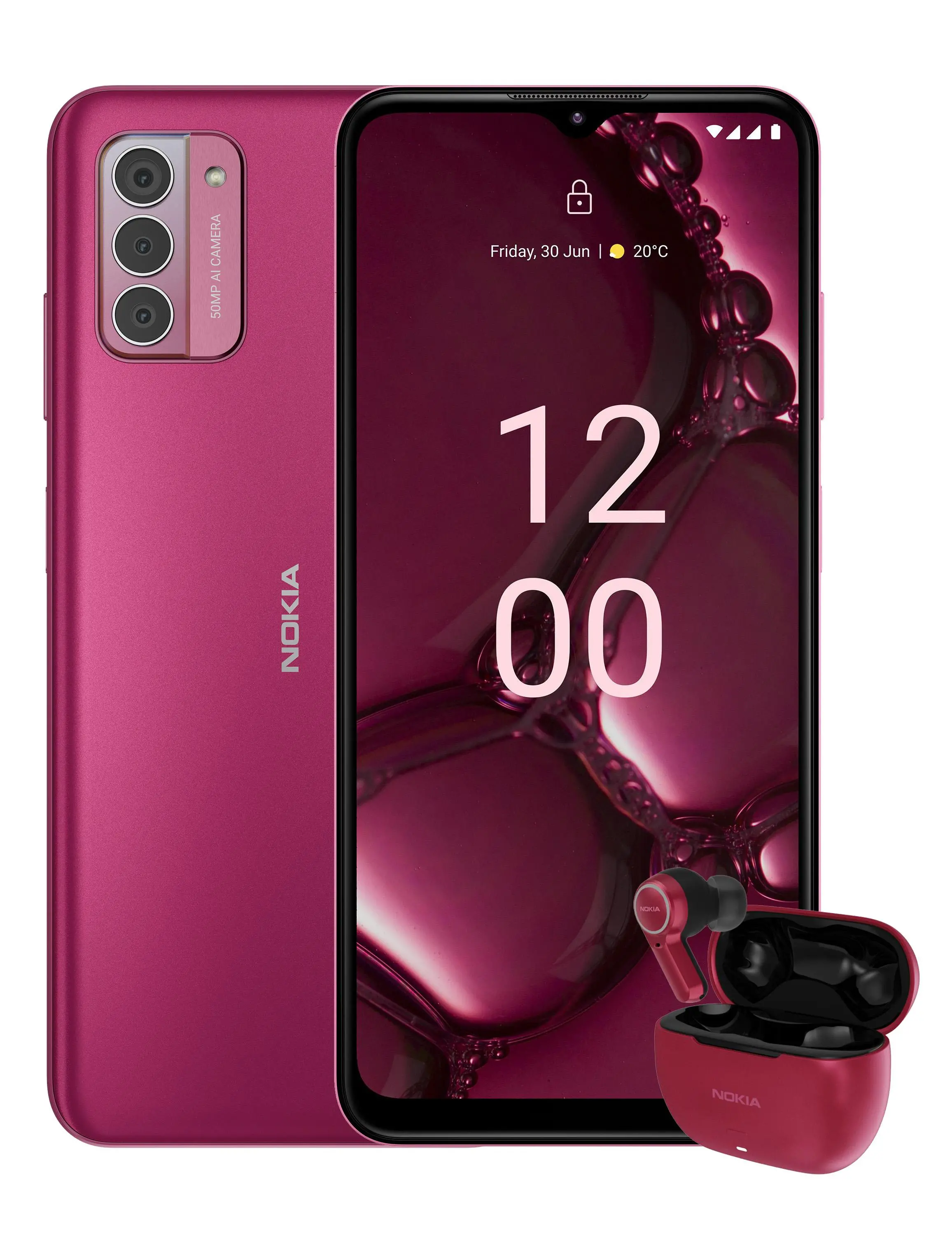 Smartfon Nokia G42 5G 6/128GB 6,56" 90Hz 50Mpix Różowy + EB TWS-842W