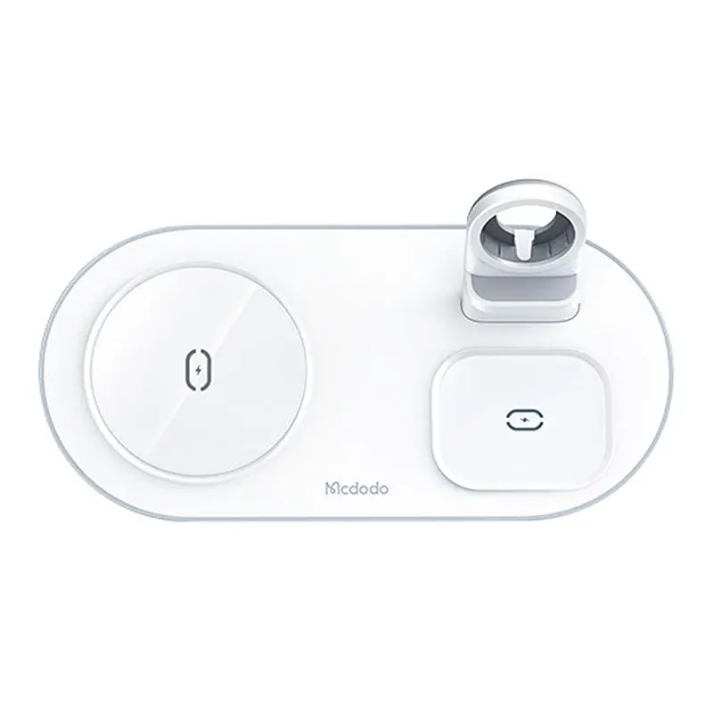 Ładowarka indukcyjna Mcdodo CH-7062 3w1 15W telefon/TWS/watch Biały