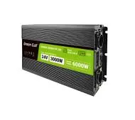 Green Cell INVGC24P3000LCD 24V na 230V 3000W/6000W Czysta sinusoida