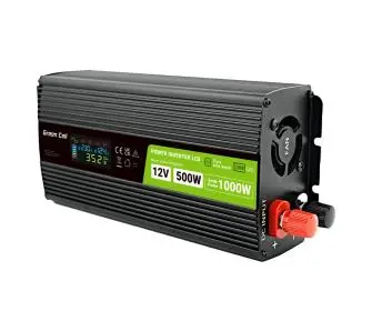 Przetwornica Green Cell INVGC12P500LCD 12V na 230V 500W/1000W Czysta sinusoida