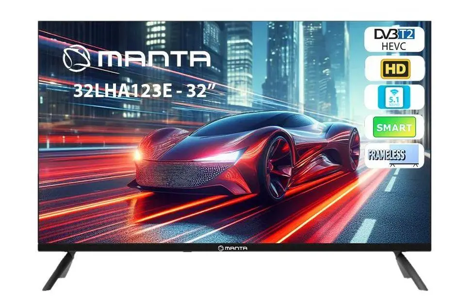 Telewizor Manta 32LHA123E  32" LED HD Ready Smart TV DVB-T2