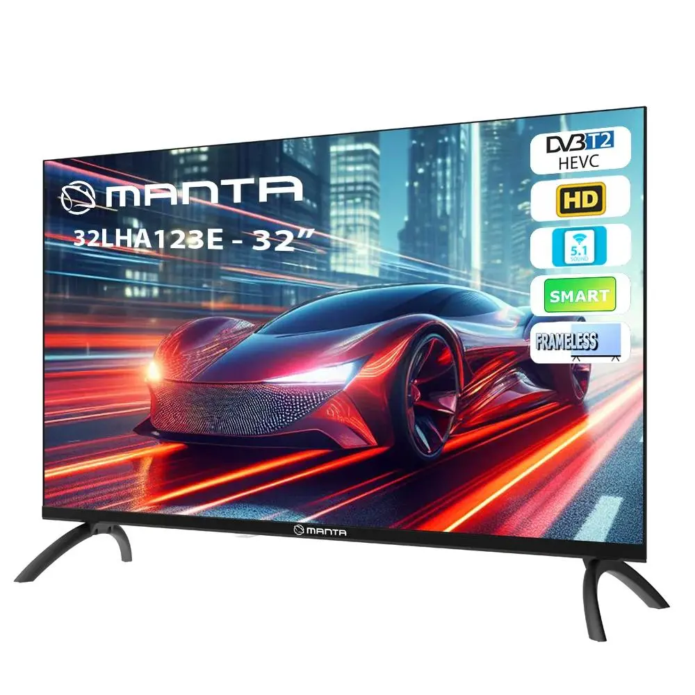 Telewizor Manta 32LHA123E  32" LED HD Ready Smart TV DVB-T2