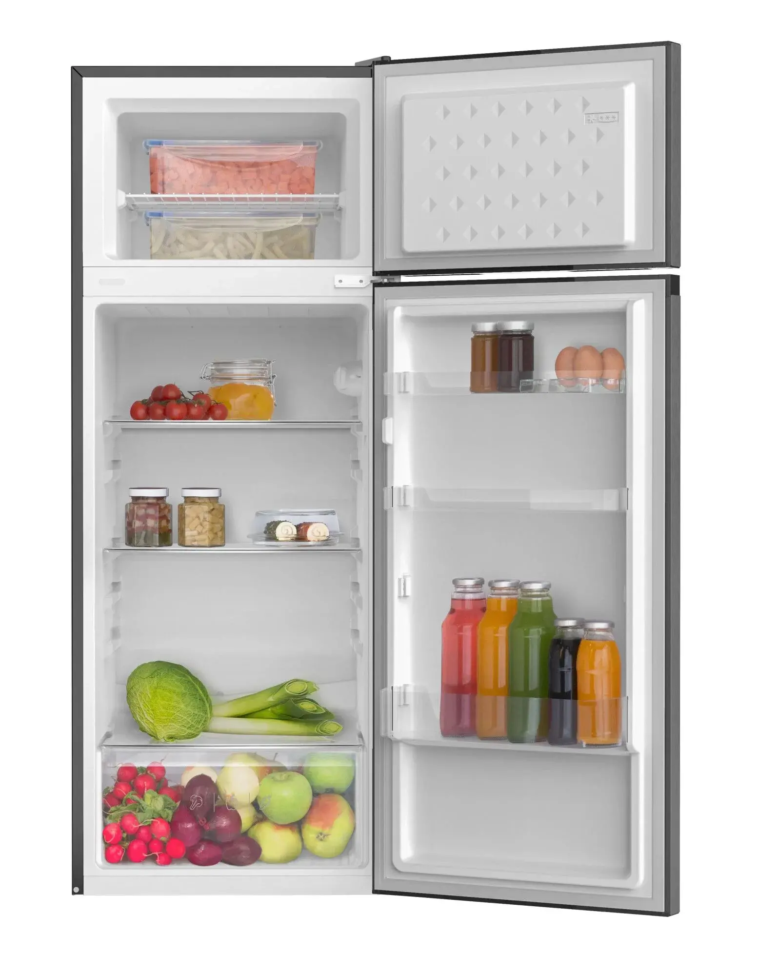 Lodówka Amica FD2485.4X(E) 144cm Inox