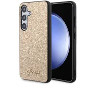 Guess Glitter Script GUHCS24SHGGSHD do Samsung Galaxy S24 Złoty
