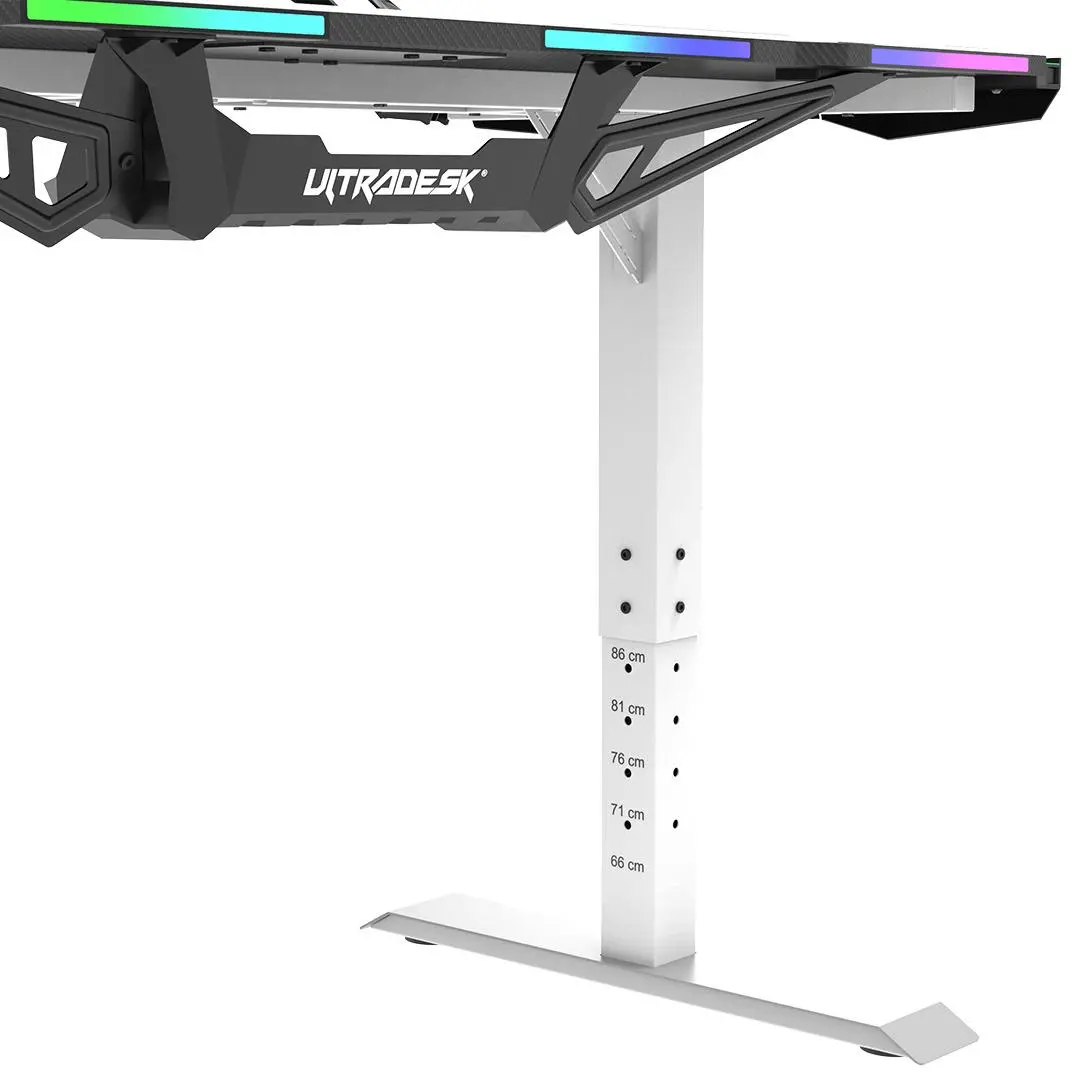 Biurko Ultradesk FORCE 166cm Regulacja wysokości Biały