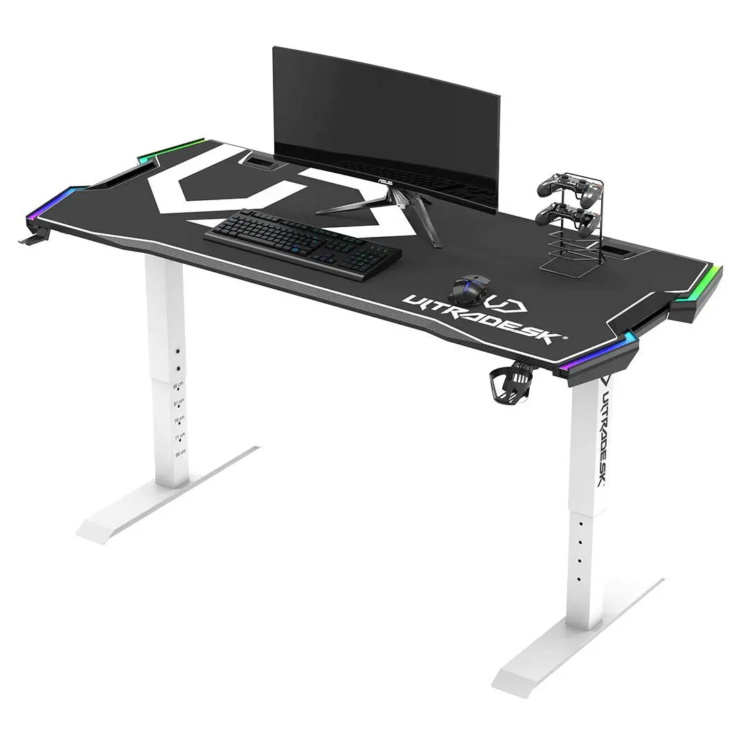 Biurko Ultradesk FORCE 166cm Regulacja wysokości Biały