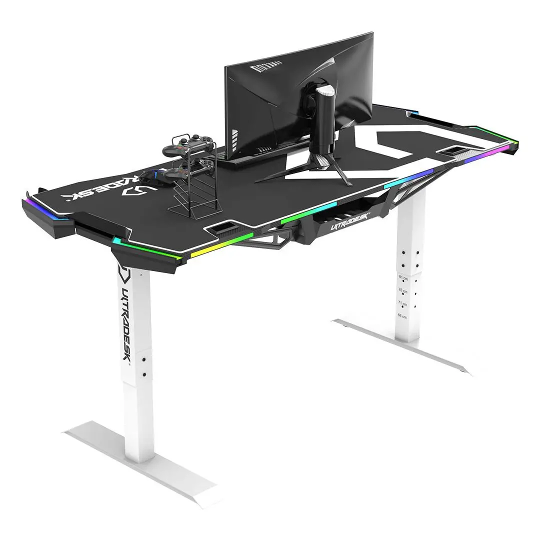 Biurko Ultradesk FORCE 166cm Regulacja wysokości Biały
