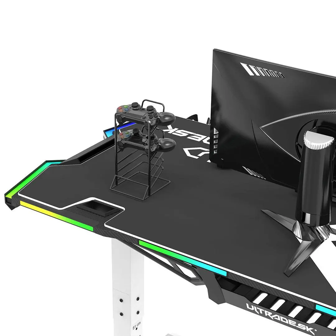 Biurko Ultradesk FORCE 166cm Regulacja wysokości Biały