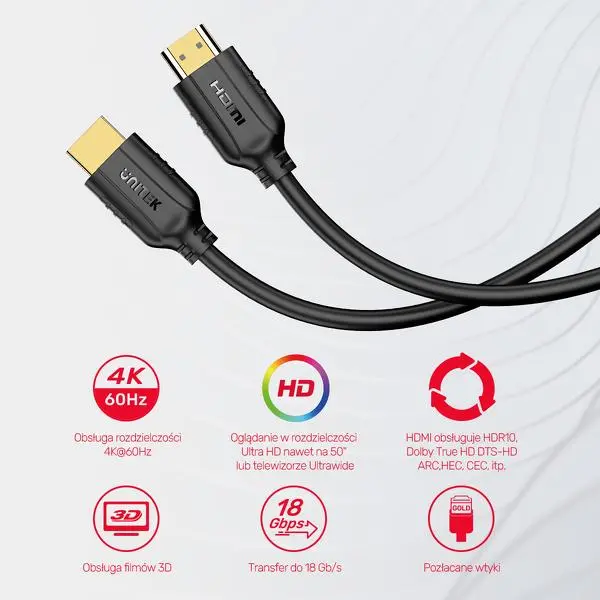 Kabel HDMI Unitek C11079BK-3M 3m Czarny