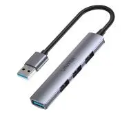 Unitek H1208A USB-A 1xUSB-A 5 Gbps, 3xUSB-A 2.0  Szary
