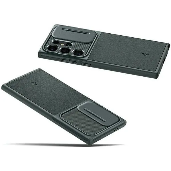 Etui Spigen Optik Armor ACS07314 do Galaxy S24 Ultra Zielony