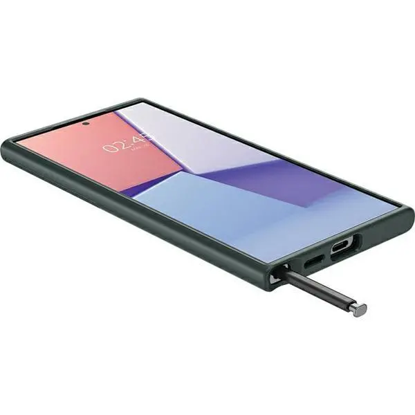 Etui Spigen Optik Armor ACS07314 do Galaxy S24 Ultra Zielony