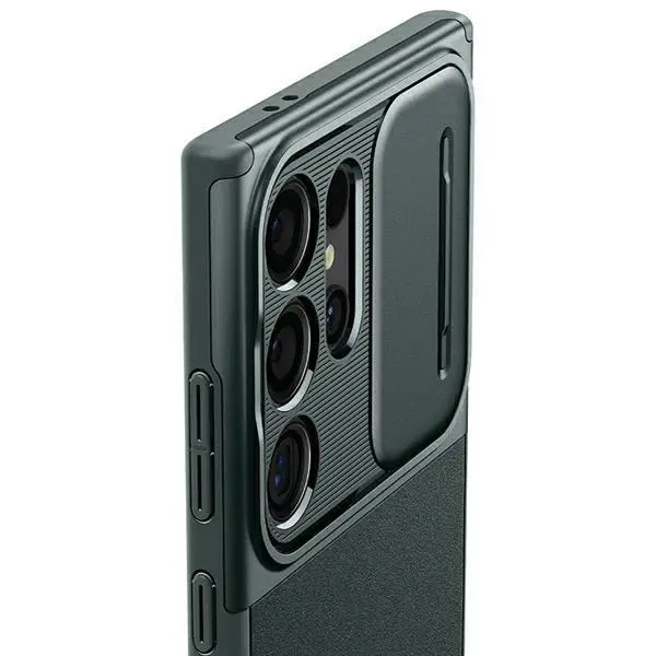 Etui Spigen Optik Armor ACS07314 do Galaxy S24 Ultra Zielony