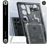 Etui Spigen Ultra Hybrid ACS07293 do Galaxy S24 Ultra Przezroczysty-Czarny