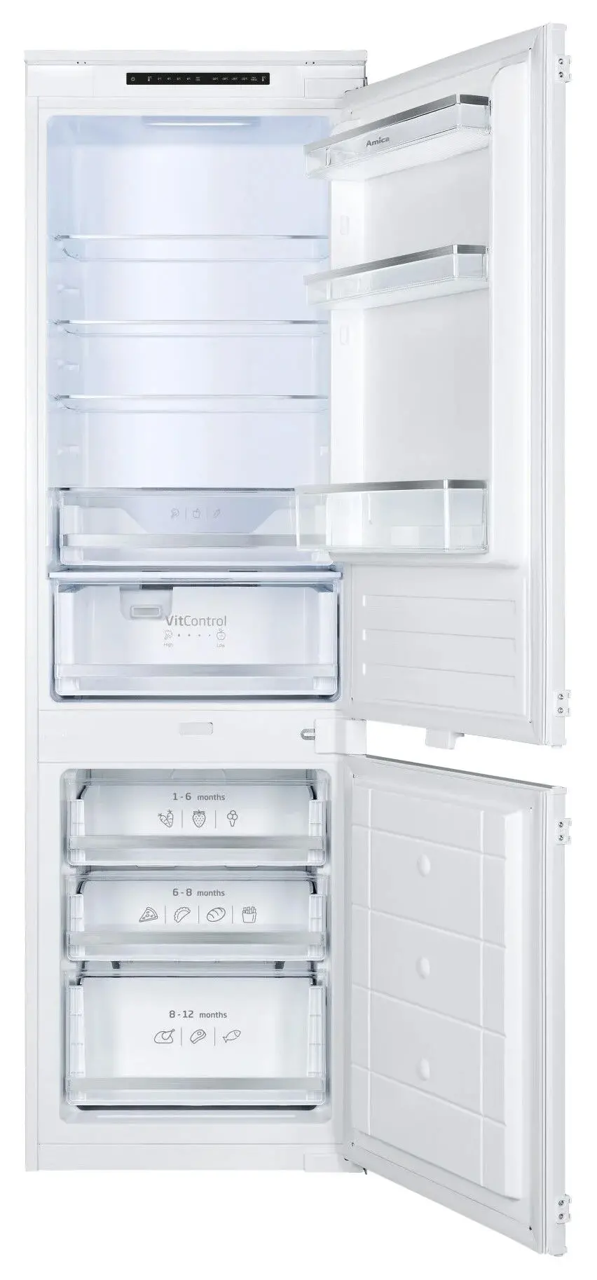 Lodówka Amica BK3055.6 NF(E) Pełny No Frost 176,9cm Szuflada z kontrolą wilgotności