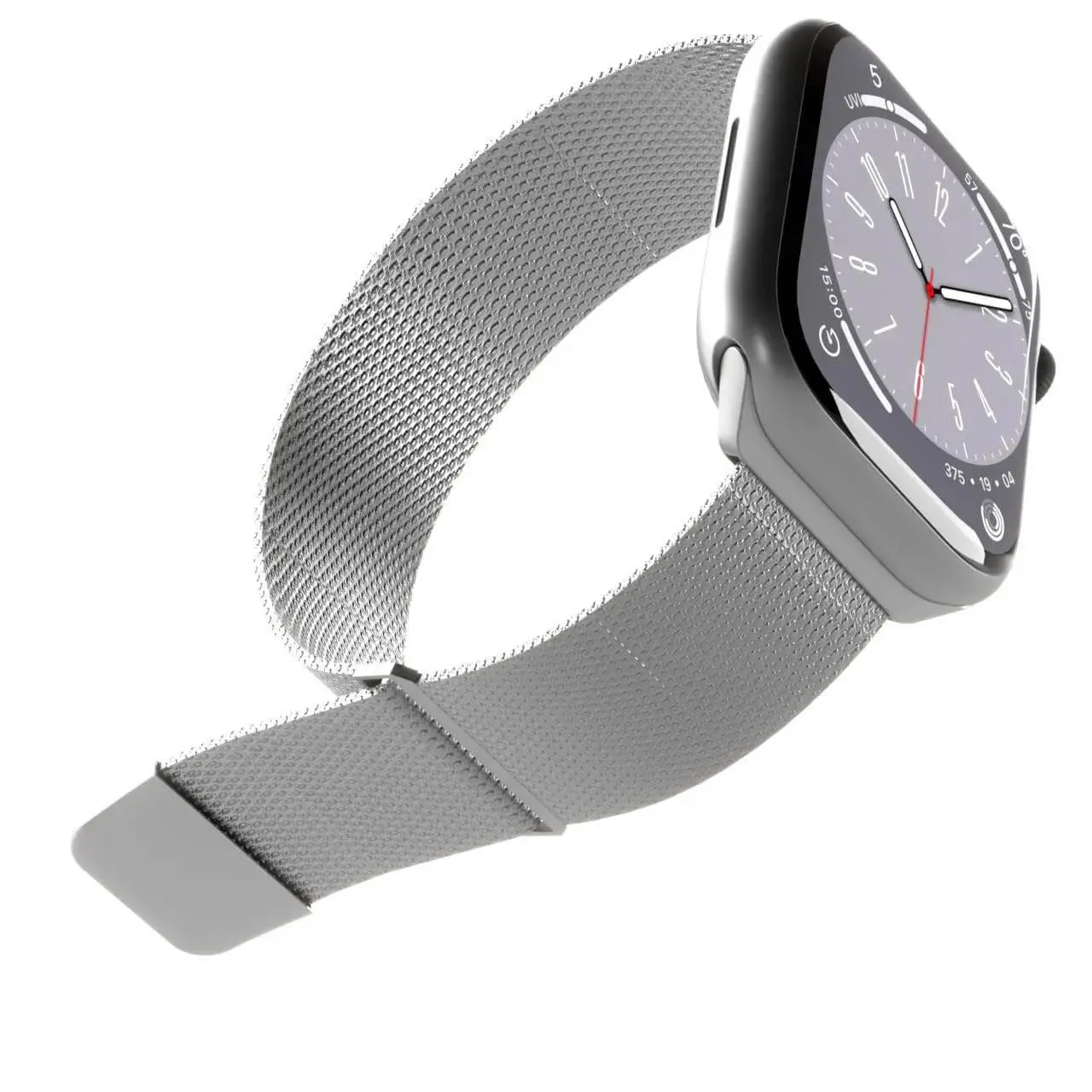 Bransoleta Puro MILANESE Watch 38-40-41mm Srebrny