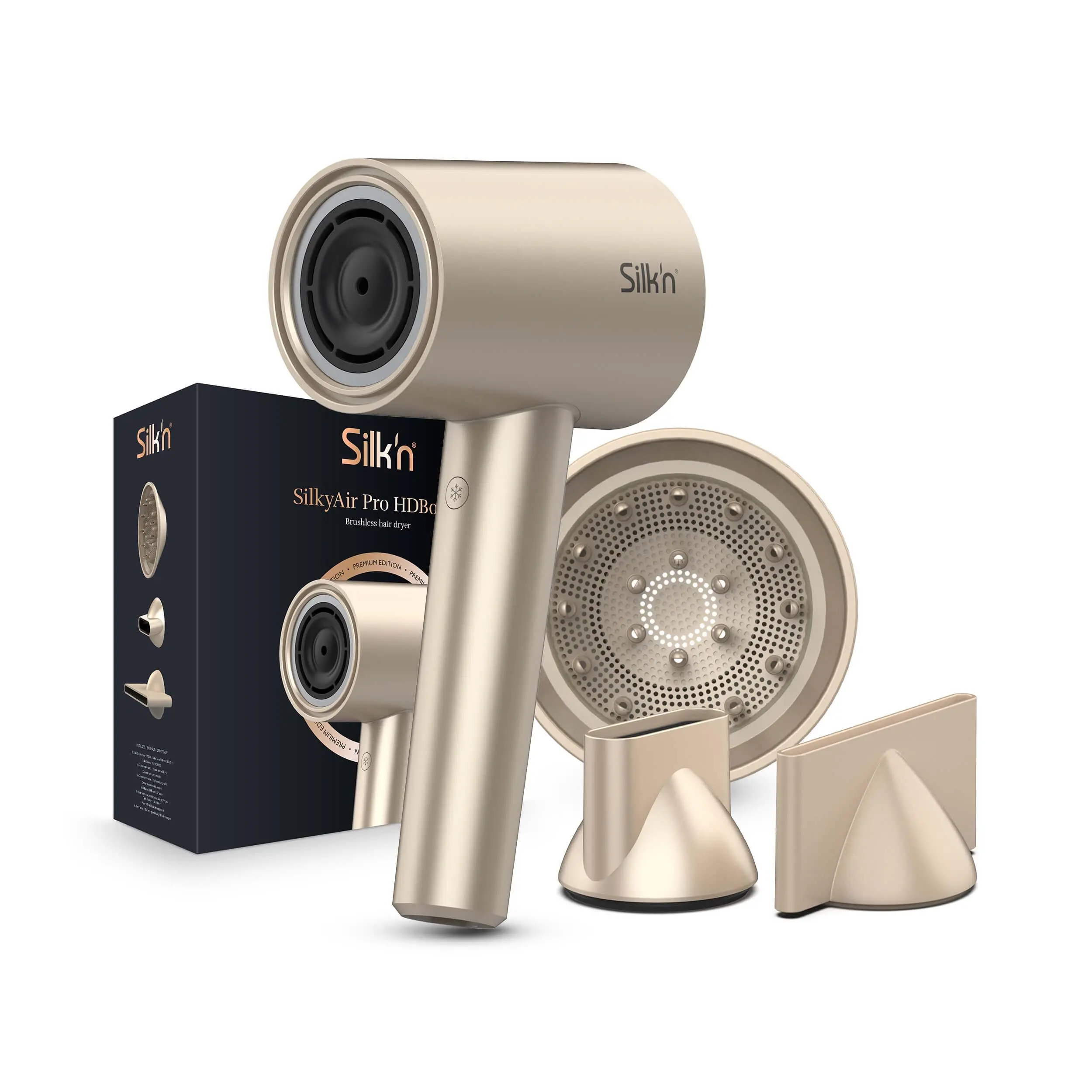 Suszarka do włosów Silk'n SilkyAir Pro Z Dyfuzor Zimny nawiew 1600W 3 prędkości 6 temperatur