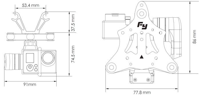 FeiyuTech GIMBAL 2-OSIOWY MiNi 2D