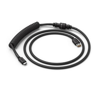 Kabel USB Glorious PC Gaming Race Coil Cable Phantom Black USB-C - USB-A  (GLO-CBL-COIL-BLACK) Czarny