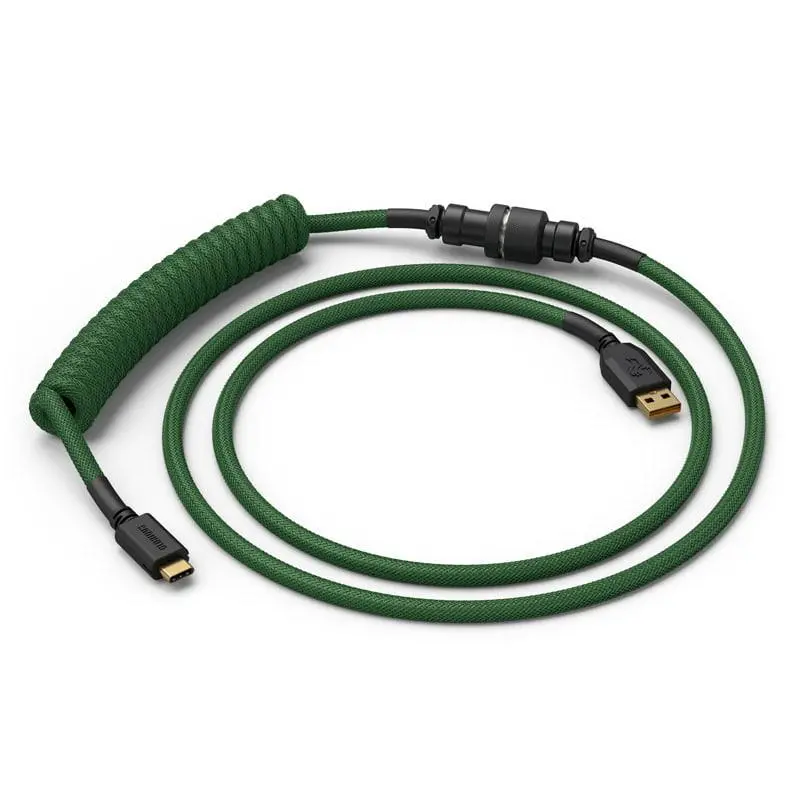 Kabel USB Glorious PC Gaming Race Coil Cable Forest Green USB-C - USB-A (GLO-CBL-COIL-FG) Zielony