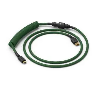 Kabel USB Glorious PC Gaming Race Coil Cable Forest Green USB-C - USB-A (GLO-CBL-COIL-FG) Zielony