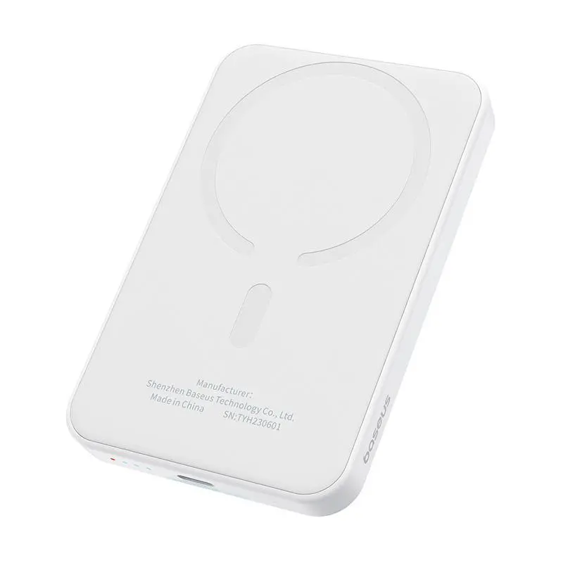 Powerbank Baseus P10022107223-00 Magnetic Mini 5000mAh 20W Biały