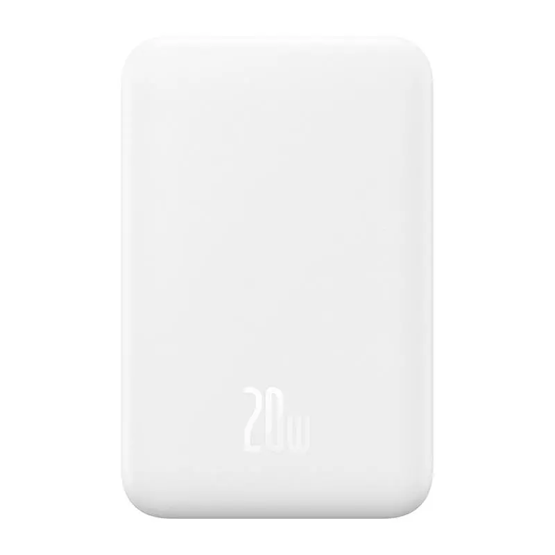 Powerbank Baseus P10022107223-00 Magnetic Mini 5000mAh 20W Biały