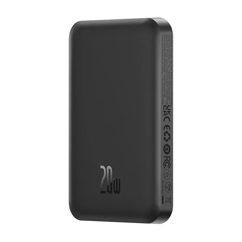 Powerbank Baseus P10022107113-00  Magnetic Mini 5000mAh 20W Czarny