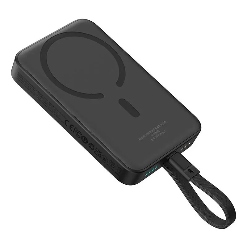Powerbank Baseus P1002210B113-00 Magnetic Mini 10000mAh 30W MagSafe z kablem USB-C Czarny