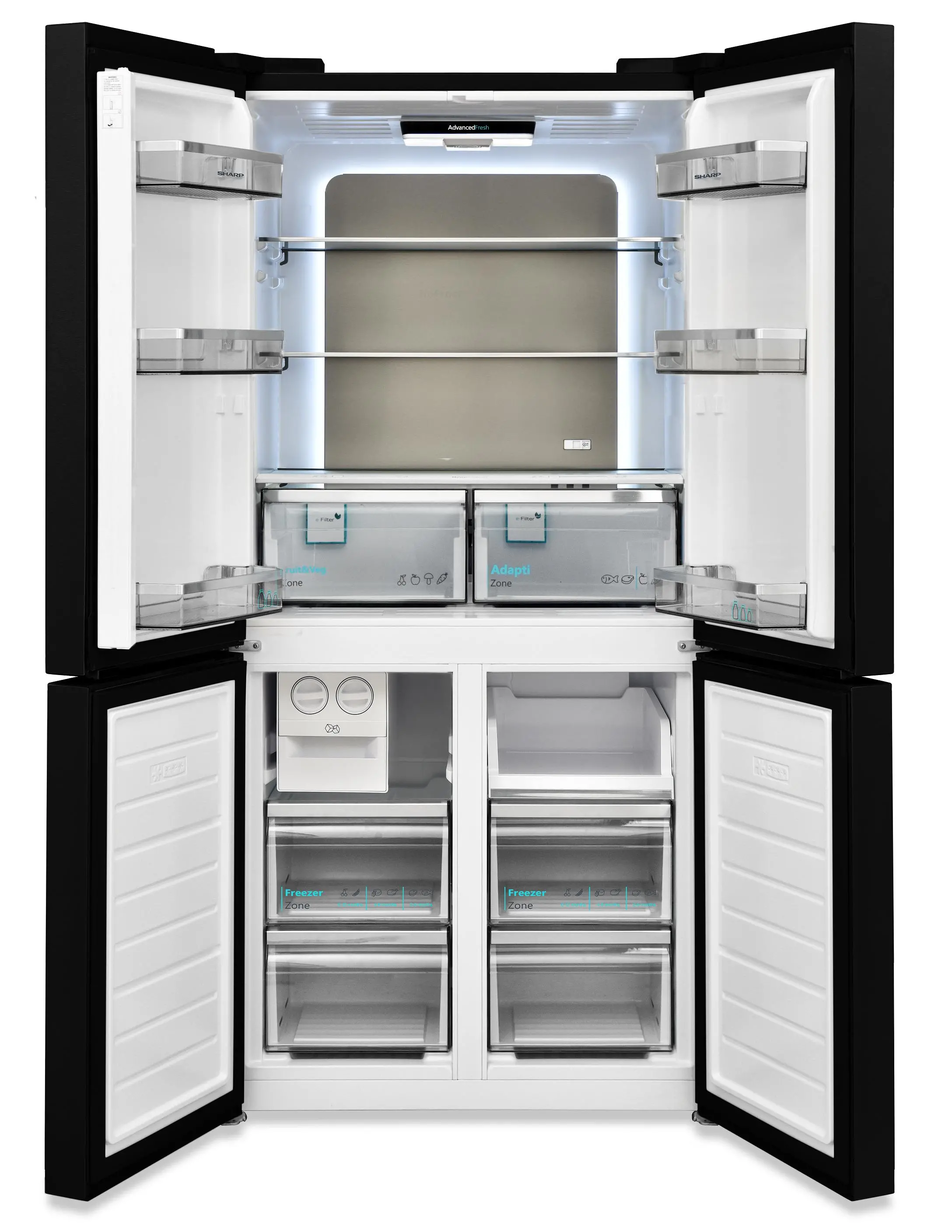 Lodówka Sharp SJ-NFA35IHXIE-EU Pełny No Frost 179cm Komora świeżości Inox