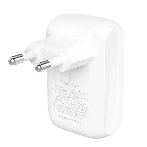 Ładowarka sieciowa Belkin 42W 1x USB-C 1x USB-A Biały