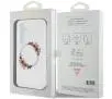 Etui Guess IML Flowers Wreath MagSafe do Samsung Galaxy S24 Przezroczysty