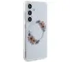 Etui Guess IML Flowers Wreath MagSafe do Samsung Galaxy S24 Przezroczysty