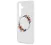 Etui Guess IML Flowers Wreath MagSafe do Samsung Galaxy S24 Przezroczysty