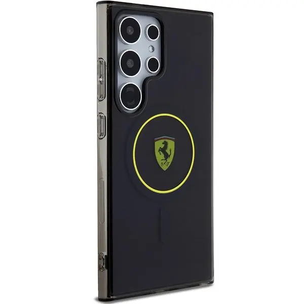 Etui Ferrari IML Transp Inner Circle Line MagSafe do Samsung Galaxy S24 Ultra Żółty