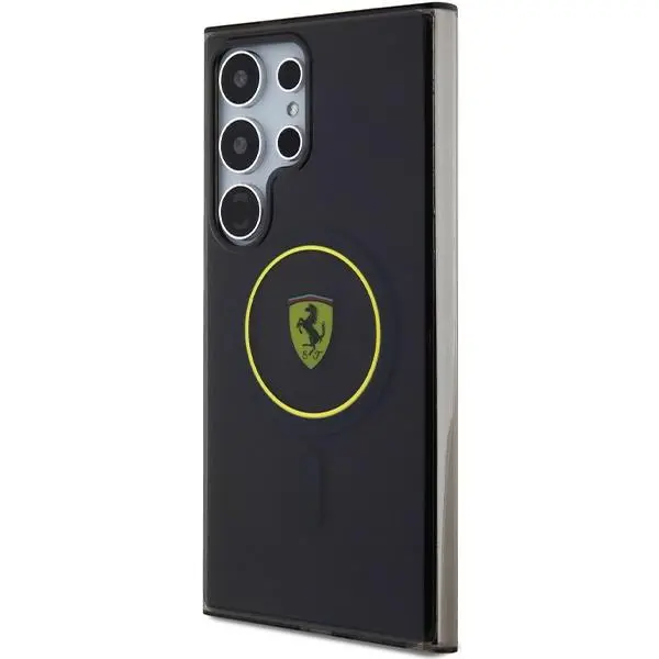 Etui Ferrari IML Transp Inner Circle Line MagSafe do Samsung Galaxy S24 Ultra Żółty