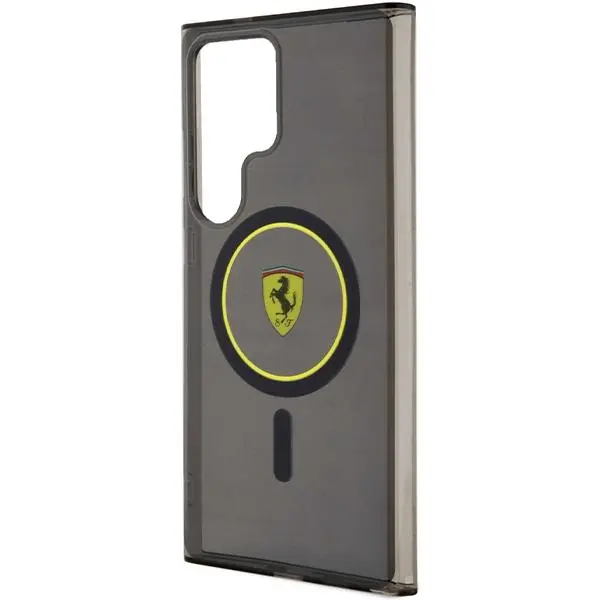 Etui Ferrari IML Transp Inner Circle Line MagSafe do Samsung Galaxy S24 Ultra Żółty