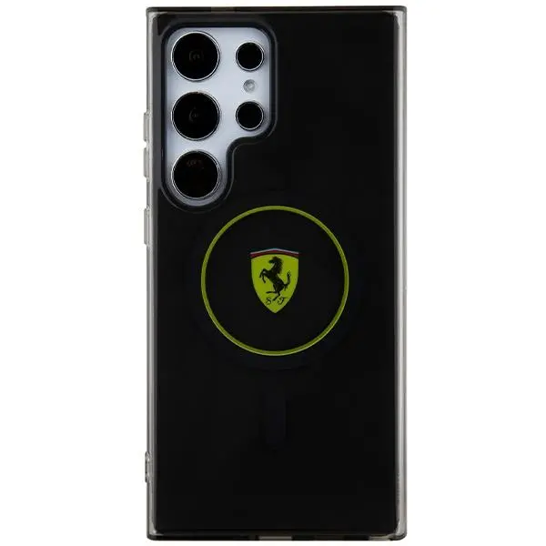 Etui Ferrari IML Transp Inner Circle Line MagSafe do Samsung Galaxy S24 Ultra Żółty