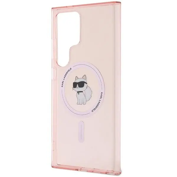 Etui Karl Lagerfeld IML Choupette MagSafe do Samsung Galaxy S24 Ultra Różowy
