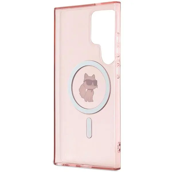 Etui Karl Lagerfeld IML Choupette MagSafe do Samsung Galaxy S24 Ultra Różowy