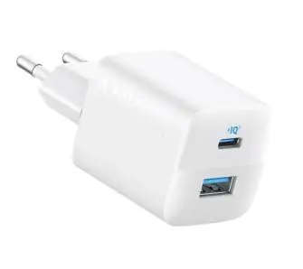 Ładowarka sieciowa Anker 323 Dual Port 33W 1xUSB-A 1xUSB-C Biały