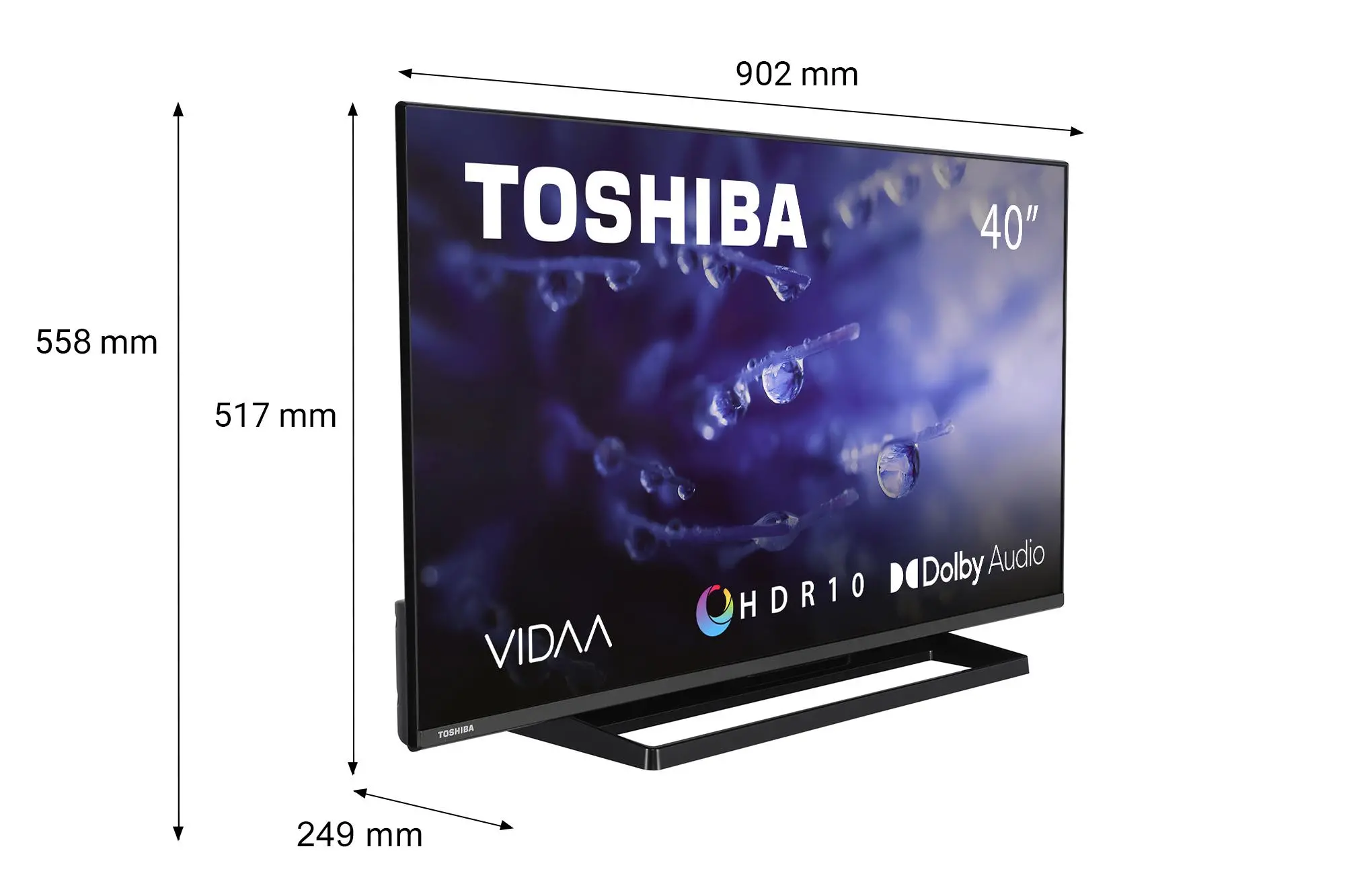 Telewizor Toshiba 40LV3E63DG  40" LED Full HD Smart TV DVB-T2