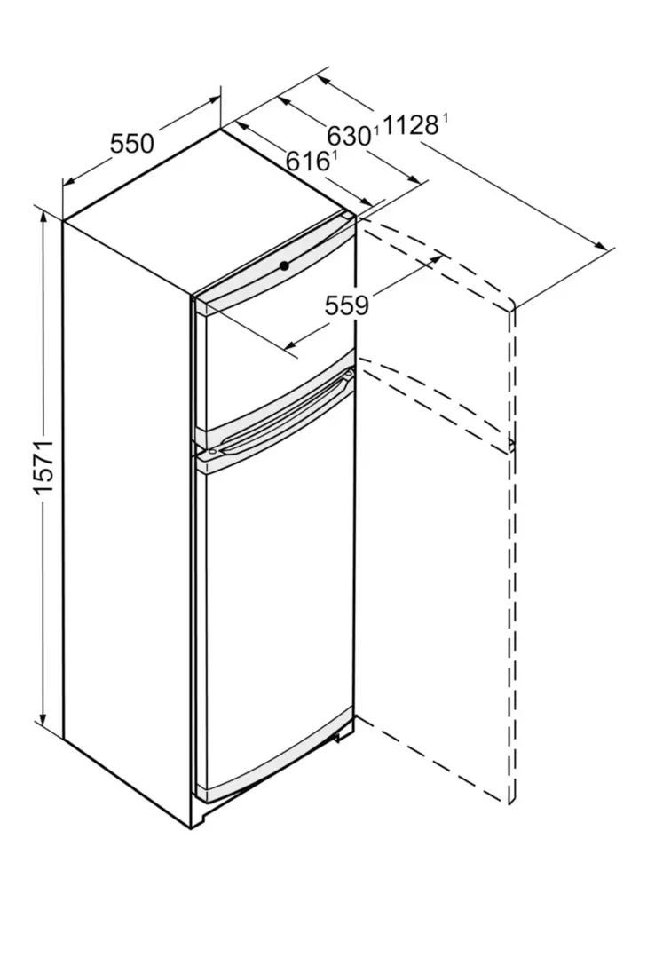 Lodówka Liebherr CTPe 251-26 157,1cm Biały